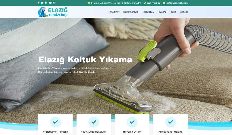 Elazığ Temizlikçi Web Sitesi